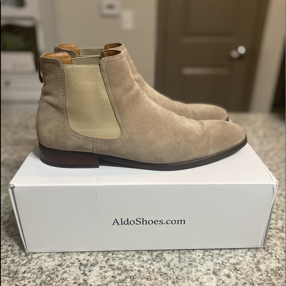 Aldo Mens Chelsea Boots Suede
